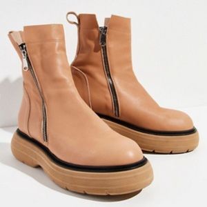 New Free People Mara Zip Moto Boots Size 38